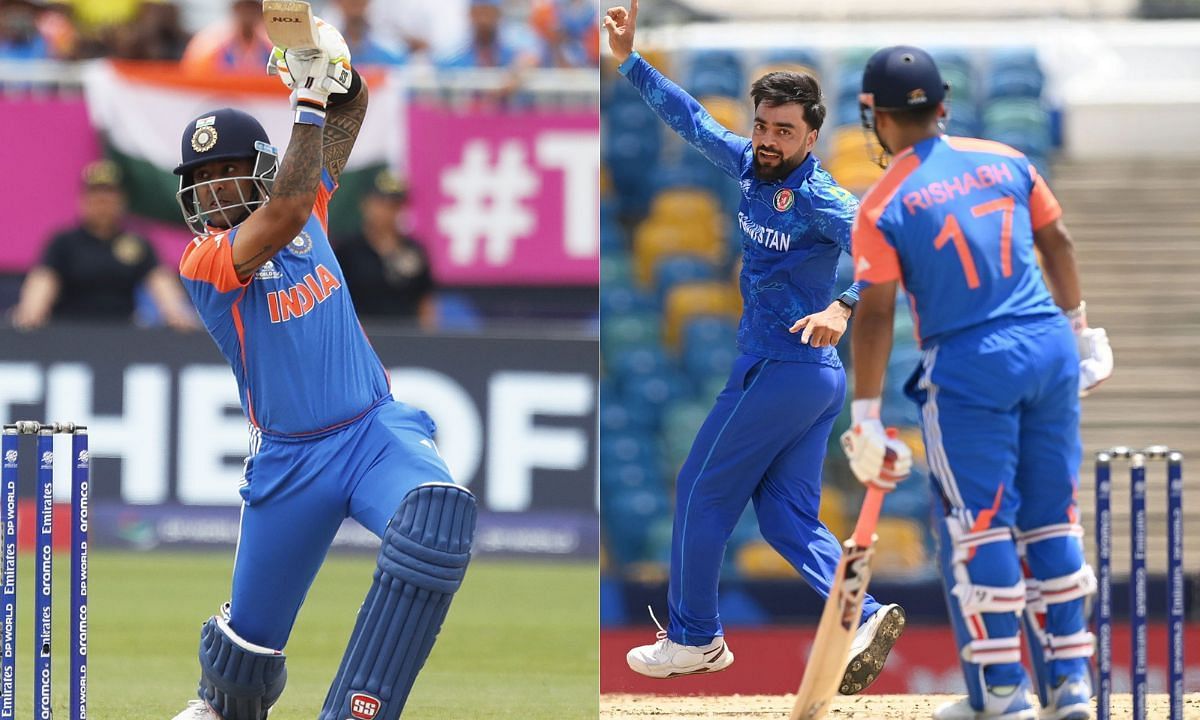 सूर्यकुमार यादव ने धुआंधार अर्धशतक लगाया (Photo Credit - BCCI/Getty)