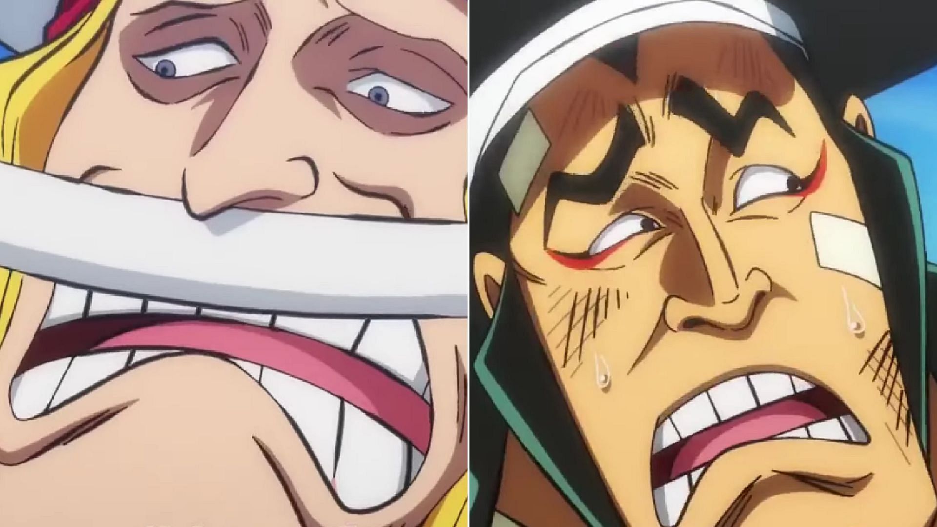 Whitebeard and Oden annoyed by Toki&#039;s demands (Image via Toei Animation)