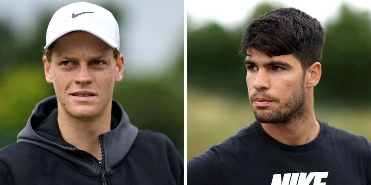 Jannik Sinner and Carlos Alcaraz poised for their 10th career meeting at Wimbledon (Source: GETTY)