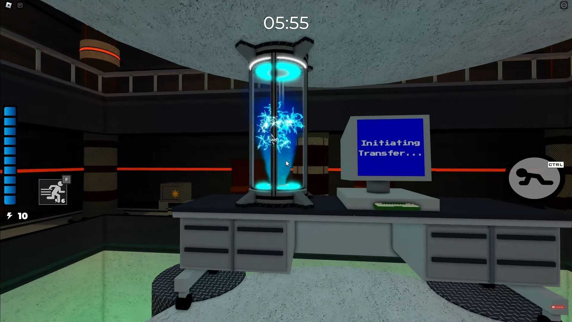 Inserting the Glitched Key into the cylinder (Image via Roblox || Conor3D on YouTube)