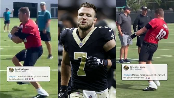Watch: Bulked-up Mac Jones goes full Taysom Hill at Jaguars OTAs