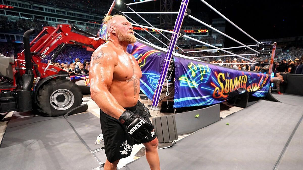 Brock Lesnar was a froce in WWE (Image via WWE.com)
