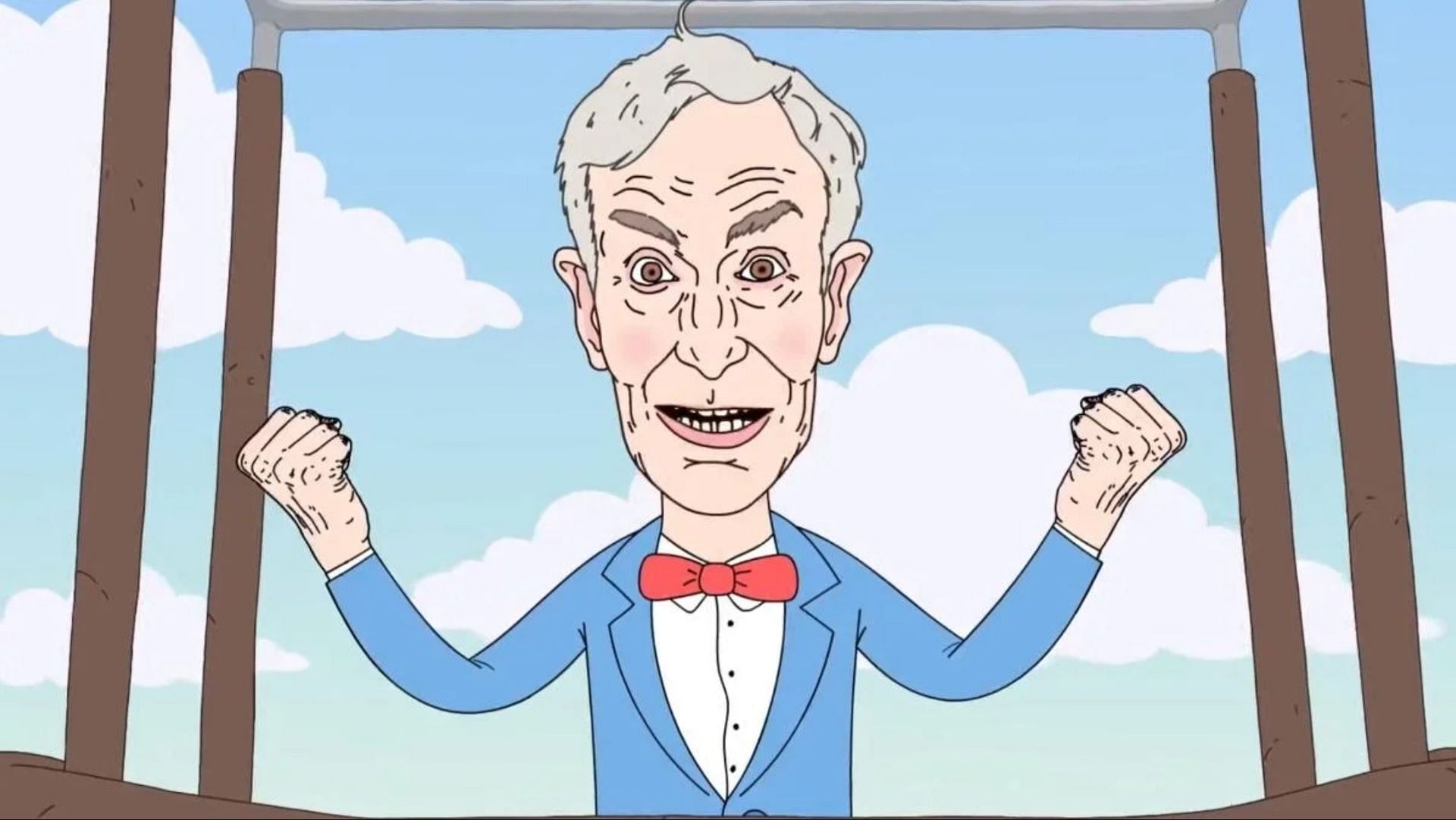 Bill Nye, as seen in Smiling Friends season 2 episode 8 preview (Image via Adult Swim)