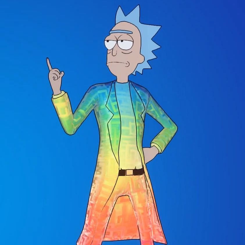 Rick Sanchez is one of the most popular skins in Fortnite (Image via Epic Games)