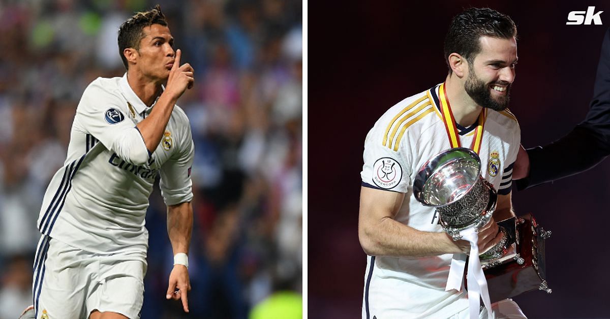 Cristiano Ronaldo (left) and Nacho Fernandez