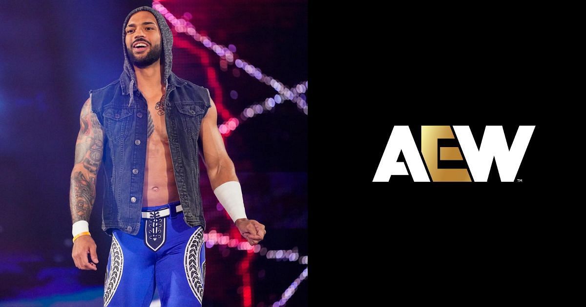 Ricochet (left) and AEW logo (right) [Photos via WWE and AEW website]