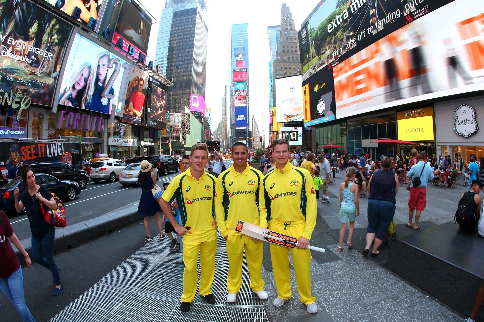 Australian Cricketers Visit New York