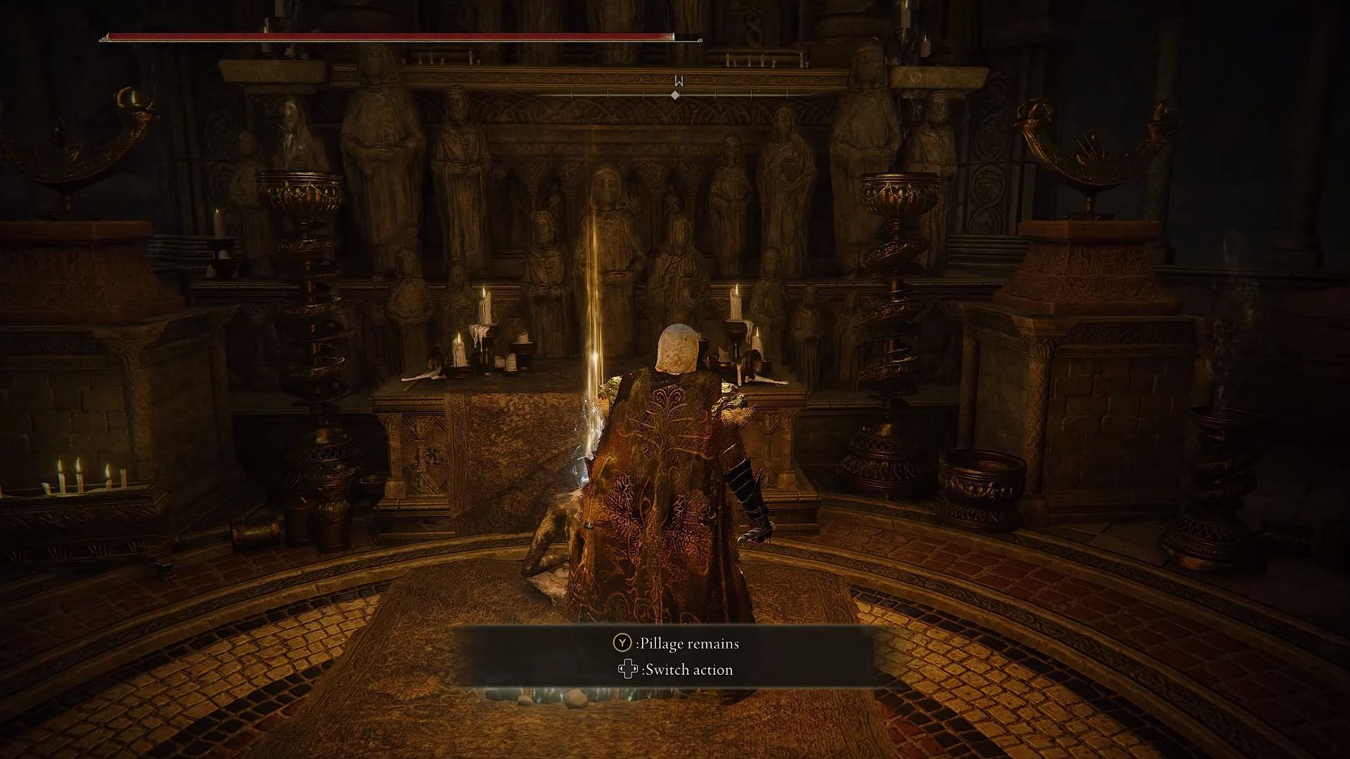 Here&#039;s your Euporia in the hands of a corpse (Image via FromSoftware || YouTube: Caspahz)