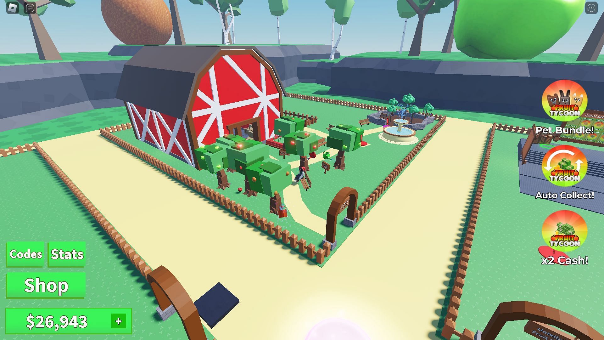 A mid-game farm (Image via Roblox)