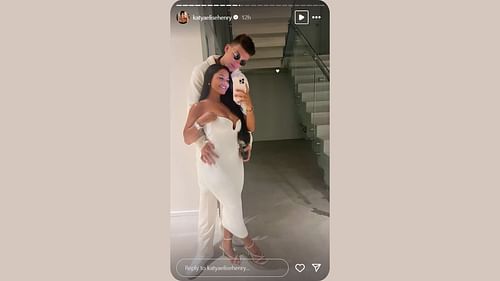 Tyler Herro and Katya Elise Henry in all-whites (Credits: @katyaelisehenry/Instagram)