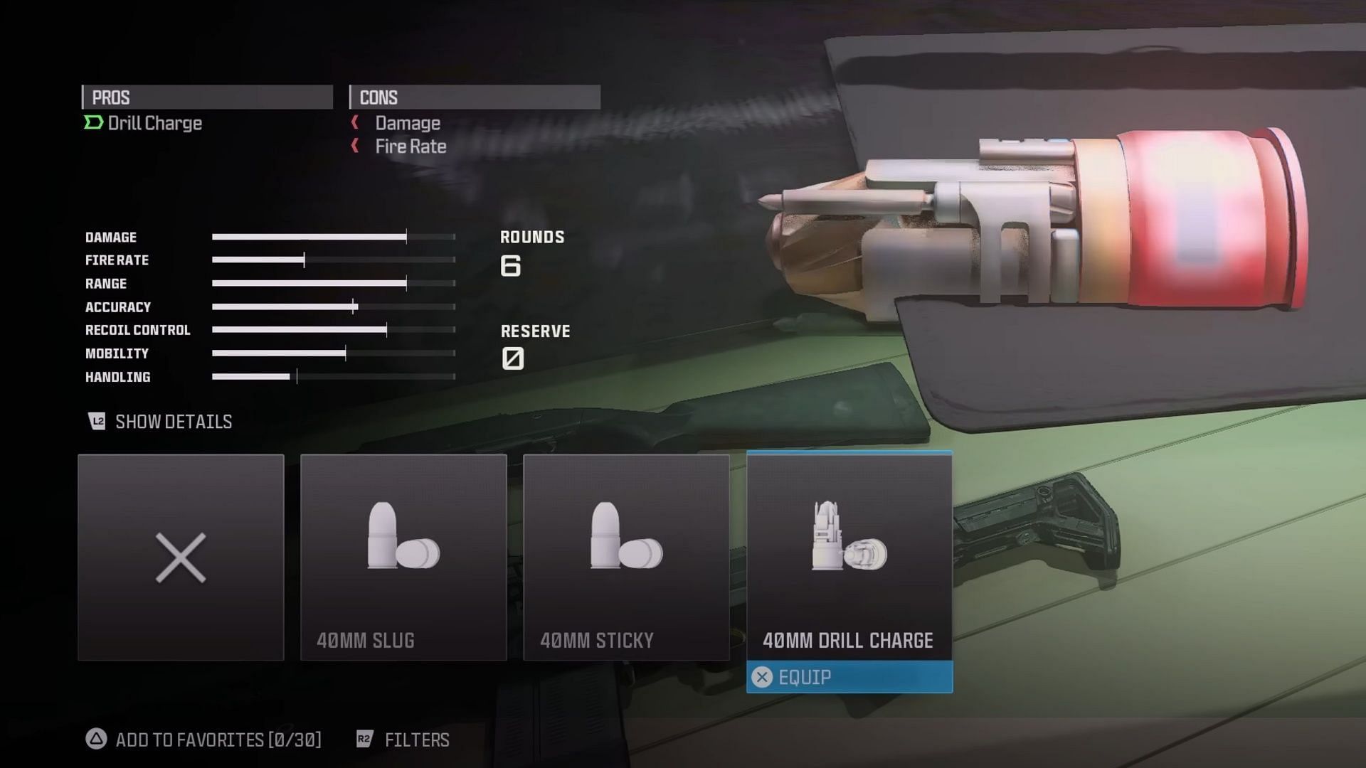 Ammunition attachments for the RGL-80 (Image via Activision)