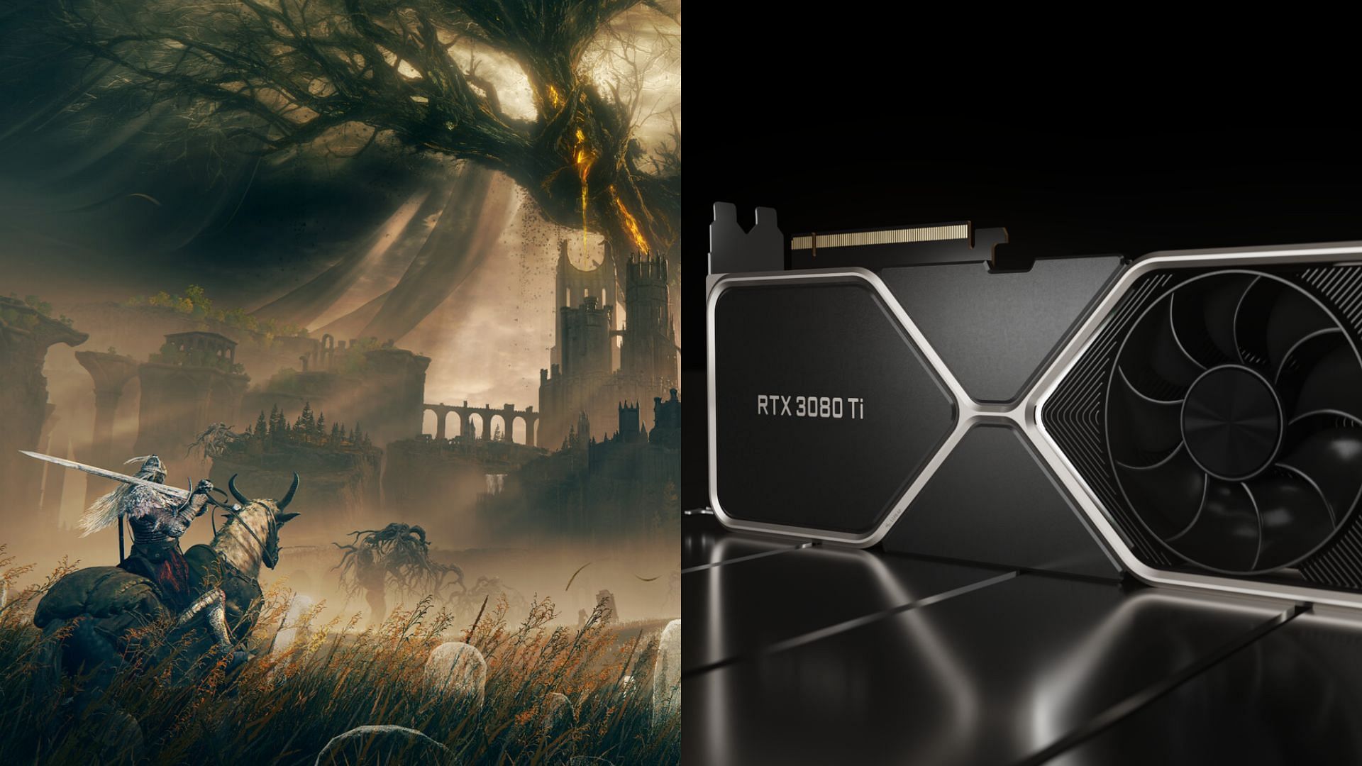 The RTX 3080 and 3080 Ti run pretty well on the RTX 3080 and 3080 Ti (Image via FromSoftware and Nvidia)