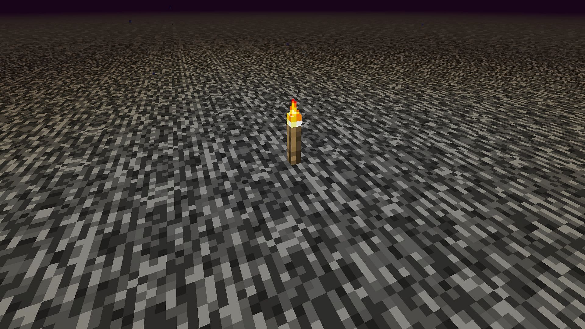 The spot marked with a torch (Image via Mojang)