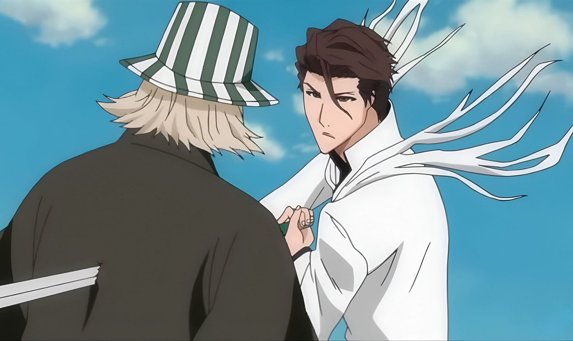 Urahara and Aizen as seen in the Bleach anime (Image via Studio Pierrot)
