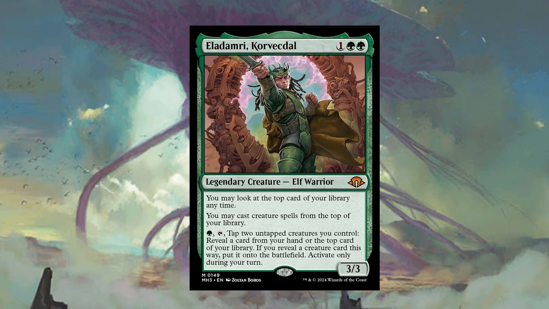 Why not use him to play the popular MTG creature Craterhoof Behemoth for free? (Image via Wizards of the Coast)