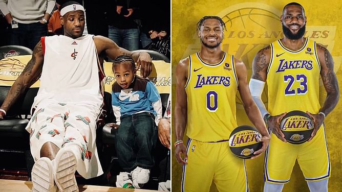 Pumped up LeBron James' superfan Jamie Foxx delivers a heartfelt message as Bronny James unites with father at LA Lakers