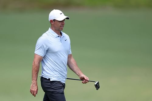 Rory McIlroy at the U.S. Open - Preview Day Two without his wedding ring