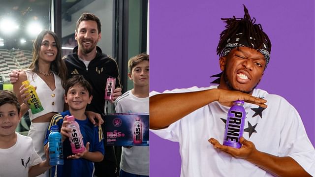 Lionel Messi releases hydration drink similar to Prime (Image via Instagram /@leomessi &amp; @drinkprime)