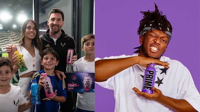KSI calls Cristiano Ronaldo the GOAT after Lionel Messi releases energy drink similar to PRIME