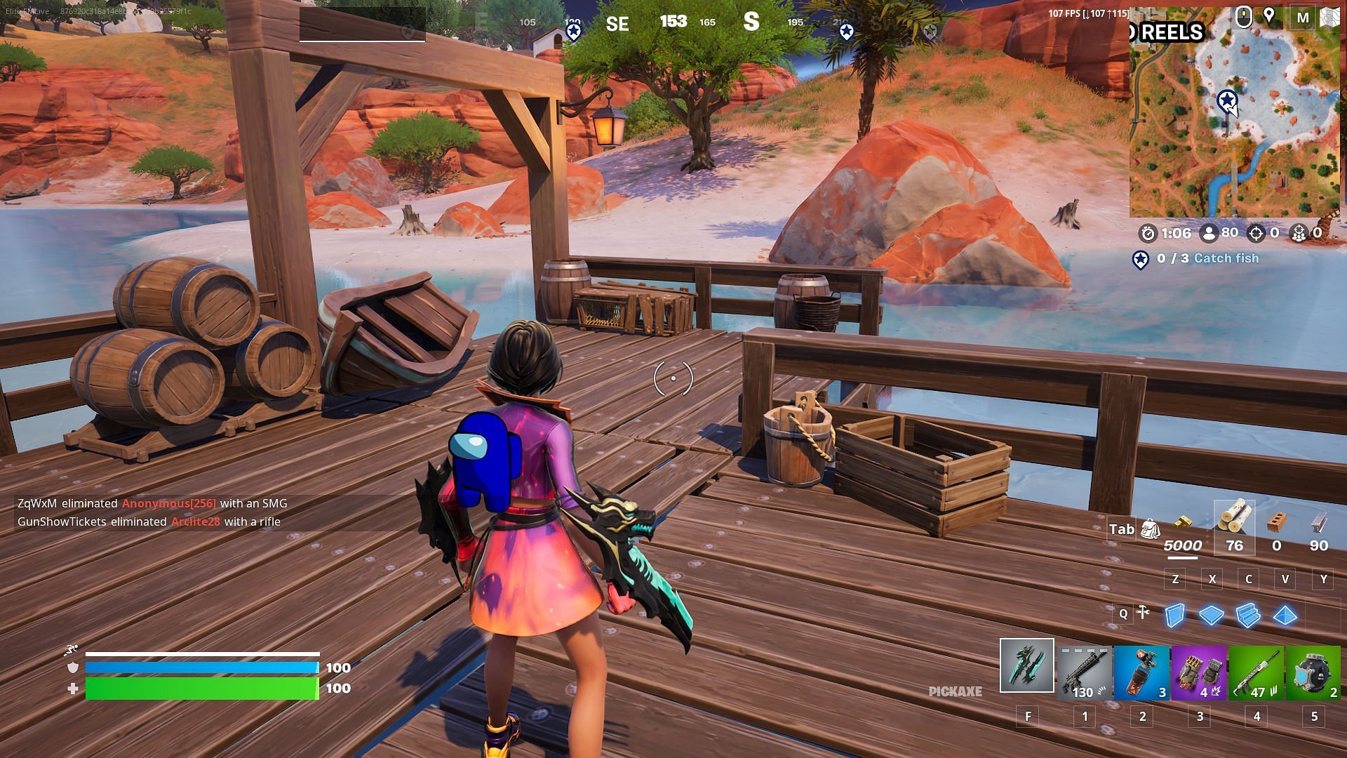 Players can find a host of items that belong to the era of buccaneering at the Pirate outpost in Fortnite Chapter 5 Season 3 (Image via Epic Games)