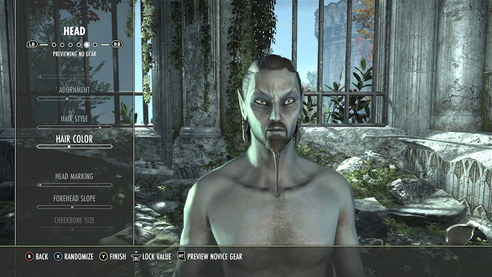 ESO offers a detailed set of sliders for detailed character customization (Image via Bethesda Softworks)