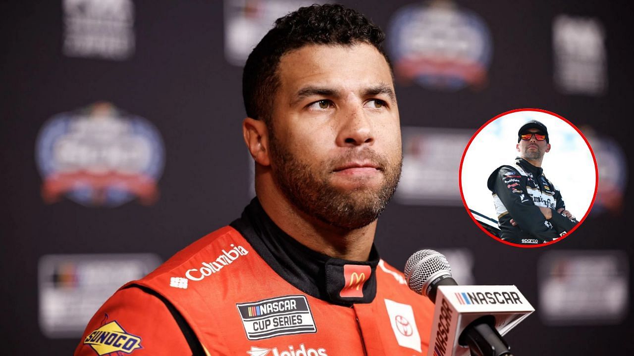 23XI Racing driver Bubba Wallace shrug offs the claims of being in physical altercation with Aric Almirola. (Picture Credits- Getty)