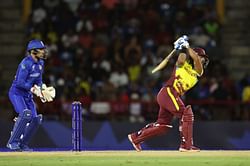 [Watch] West Indies score 36 runs off Azmatullah Omarzai's over in 2024 T20 World Cup clash against Afghanistan