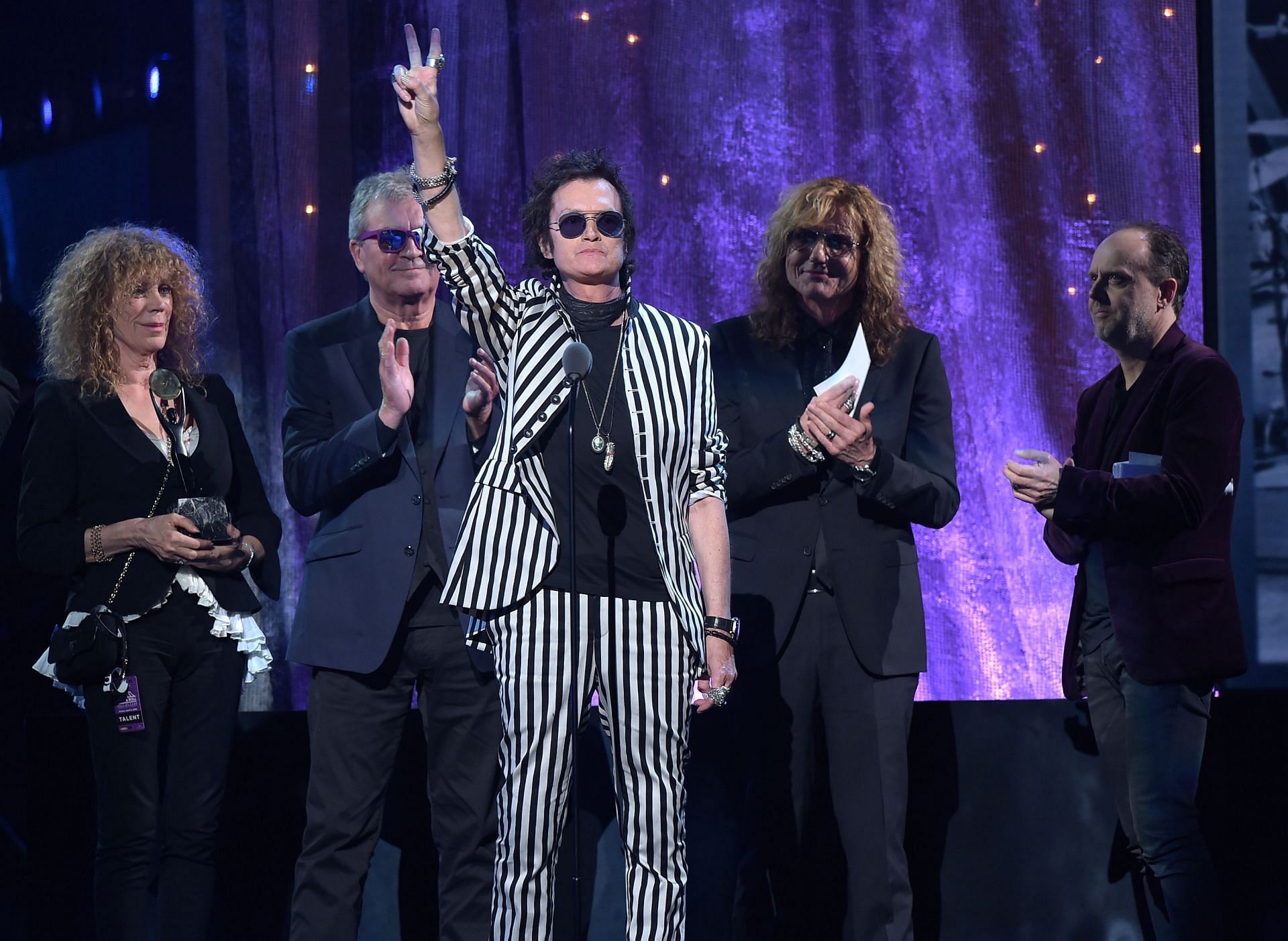 Deep Purple at the 31st Annual Rock And Roll Hall Of Fame Induction Ceremony (Image via Theo Wargo/Getty Images)