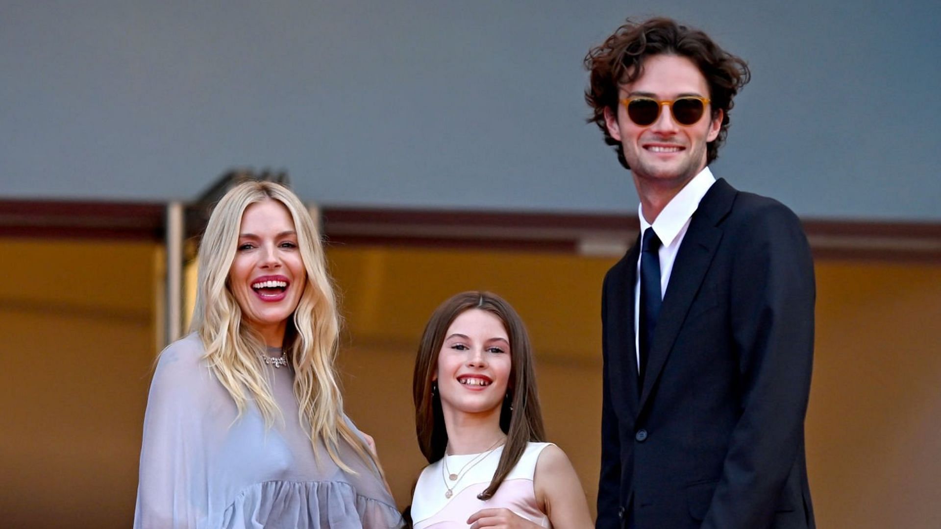 Sienna Miller, Marlowe Sturridge and Oli Green (Photo by Gareth Cattermole/Getty Images)