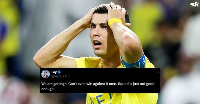"Penaldo bottled another trophy" "Can't even win against 9 men" - Social media explodes as Cristiano Ronaldo's Al-Nassr lose King's Cup final