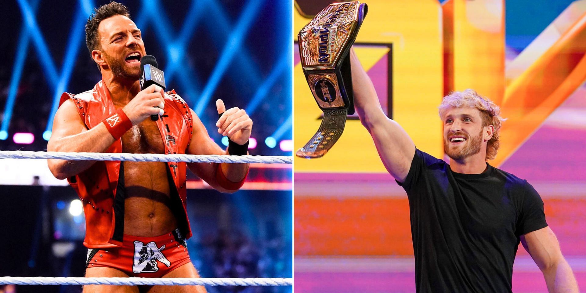 LA Knight sent a message to Logan Paul (Images via WWE.com)