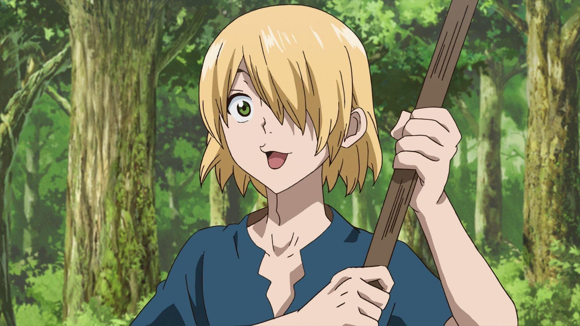 Ginro as seen in Dr. Stone anime (Image via TMS Entertainment)