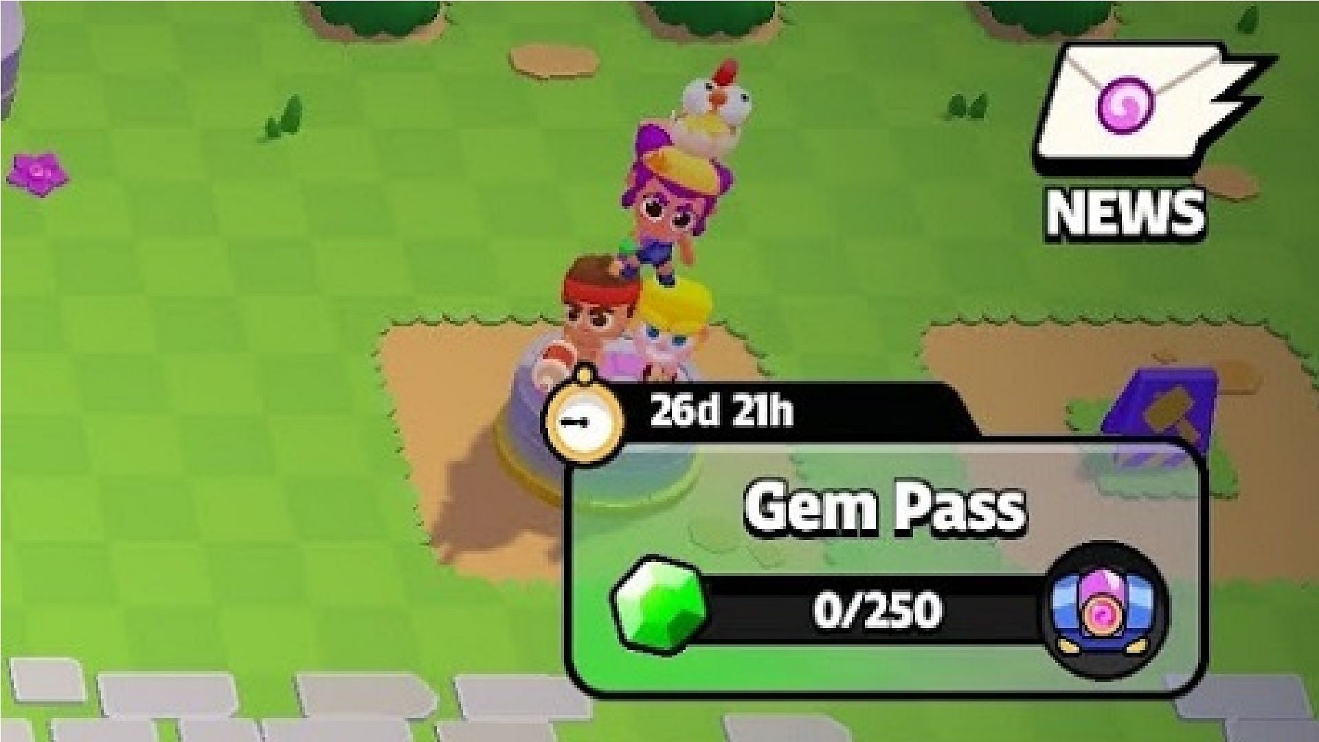 Gem Pass in Squad Busters (Image via Supercell)