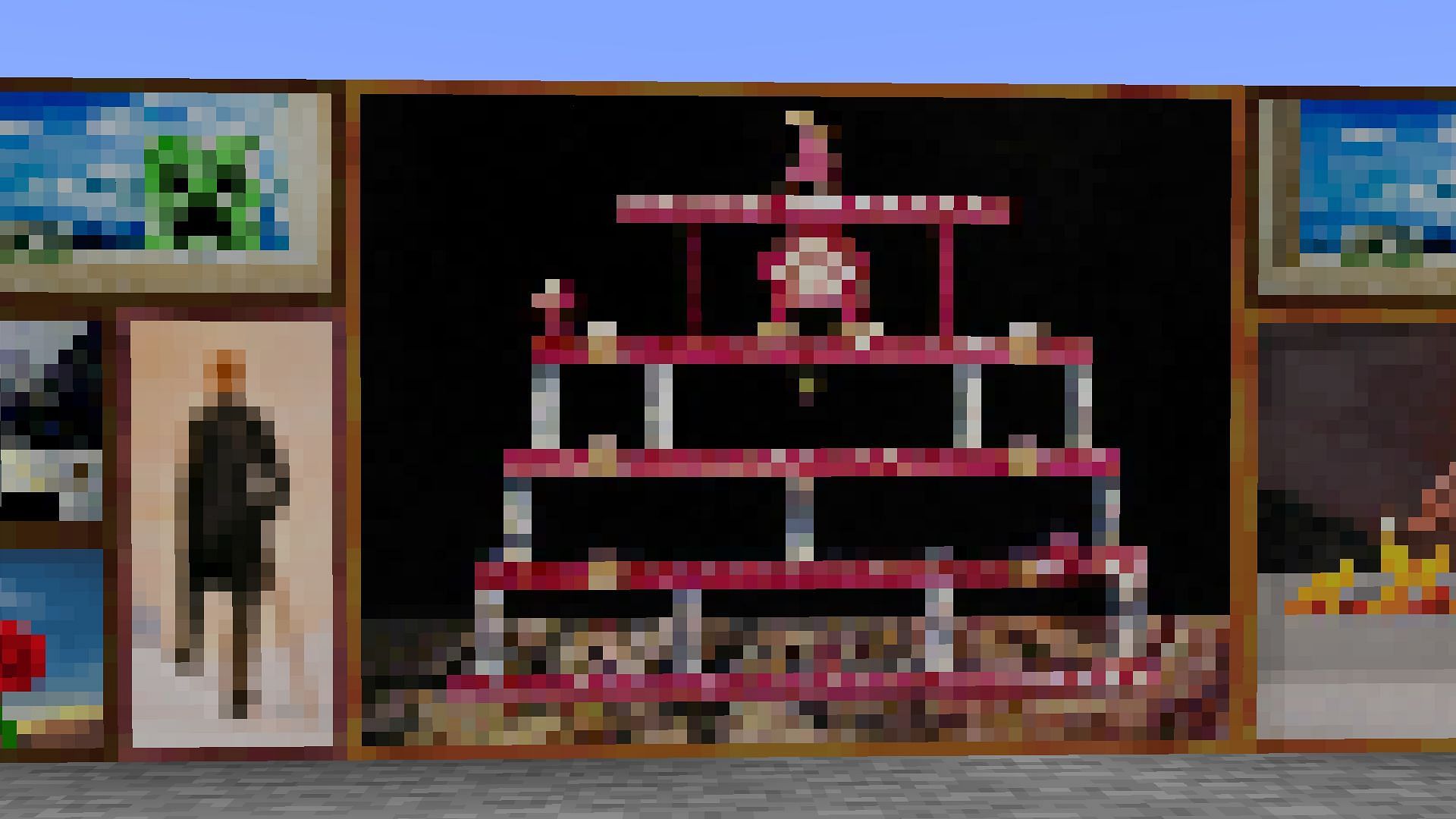 Minecraft painting doors are a classic security measure (Image via Mojang)
