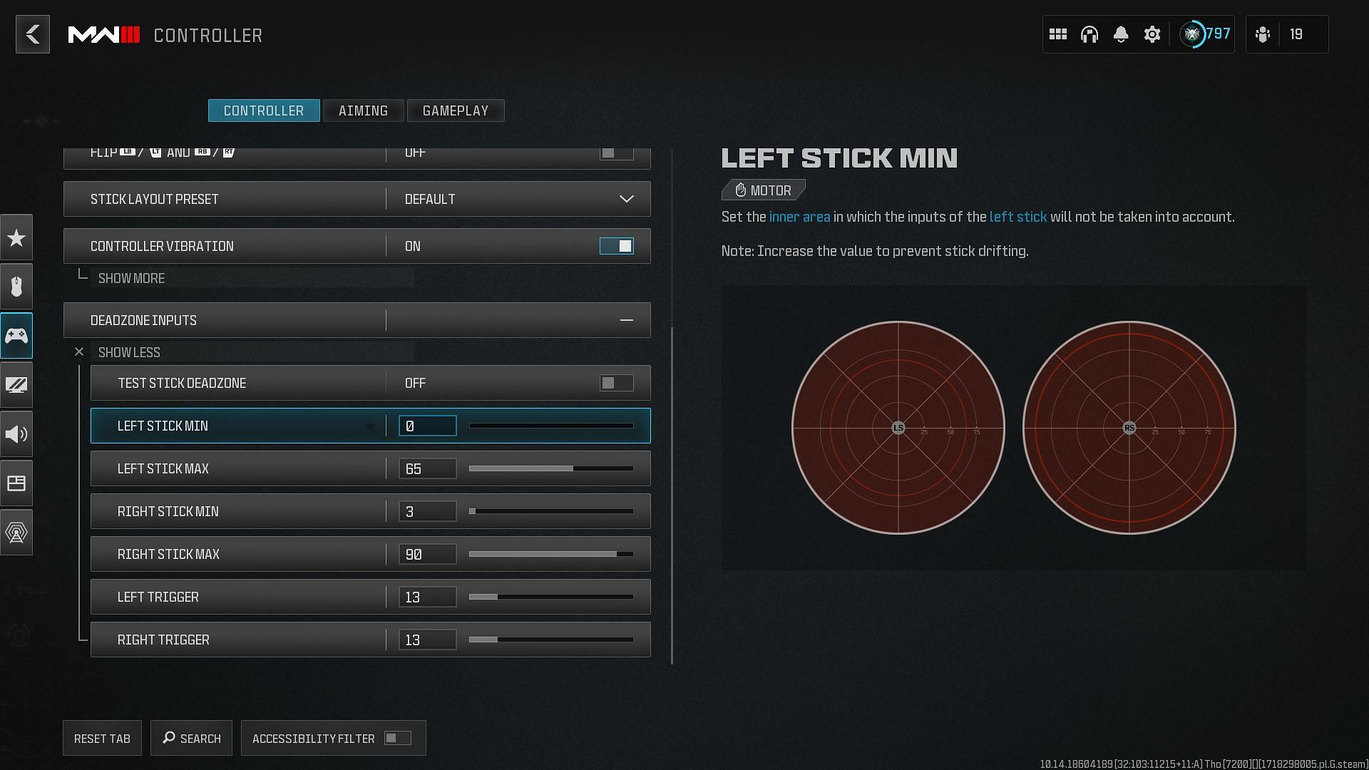 Best controller settings (Image via Activision)