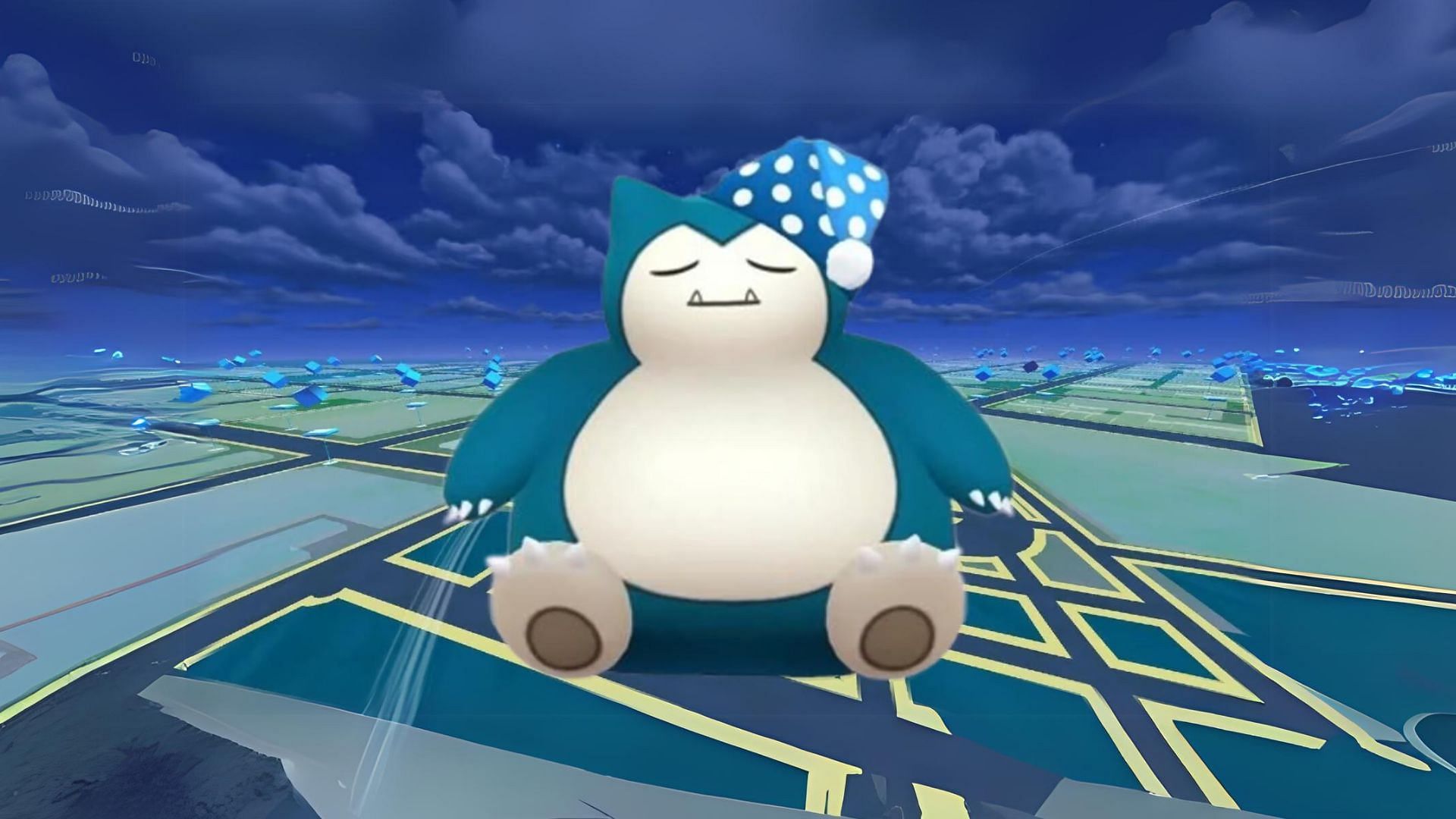 Snorlax wearing a Nightcap (Image via The Pokemon Company)