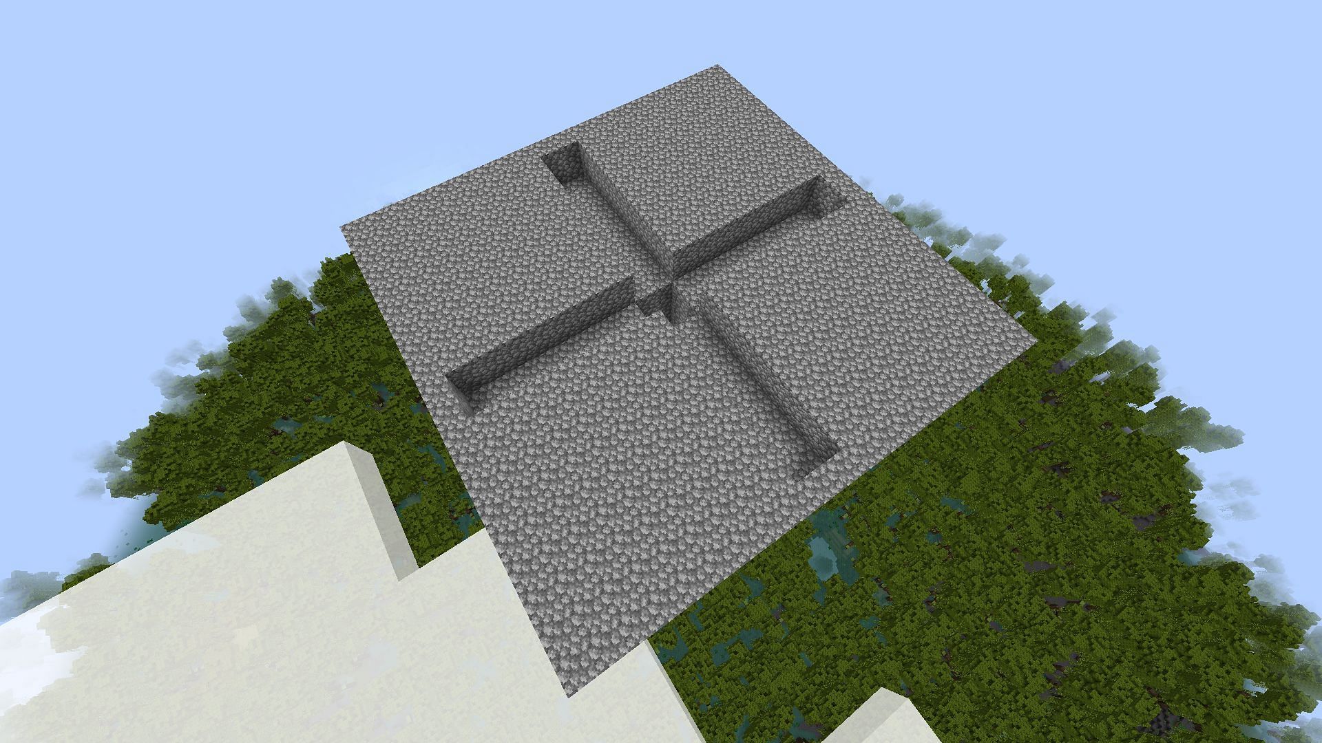 The spawn platform added in between the wings (Image via Mojang)