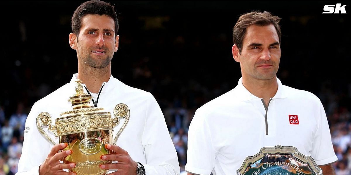 Novak Djokovic (L) and Roger Federer (Photo: Getty)