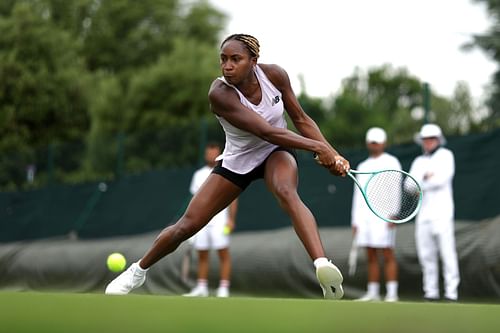 Coco Gauff at The Championships - Wimbledon 2024