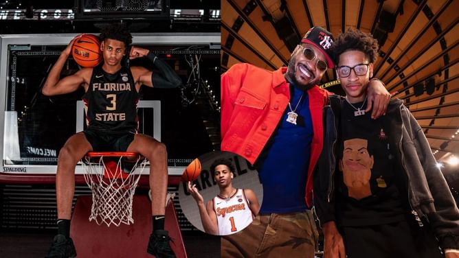 "Like father like son": Hoops world reacts to Melo's son Kiyan Anthony's field goal stats at NBA Top 100 Camp