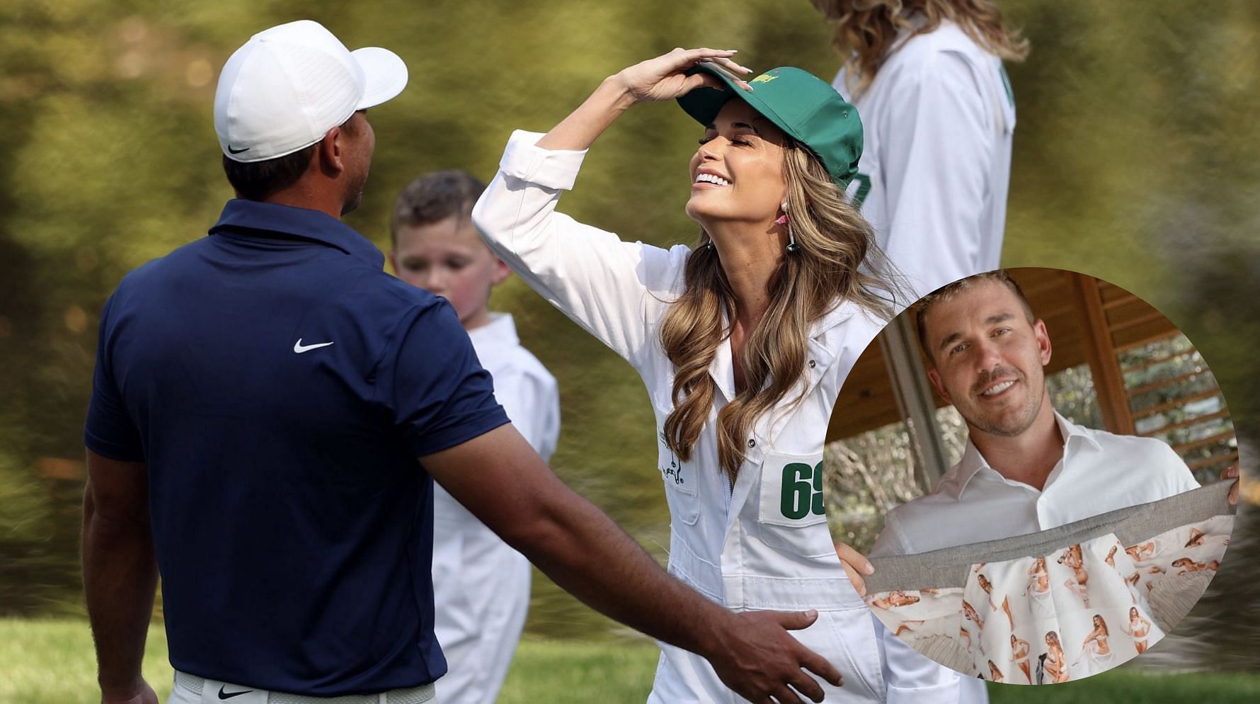 Jena Sims and Brooks Koepka (Image via Getty, Image via Instagram @/jenamsims)