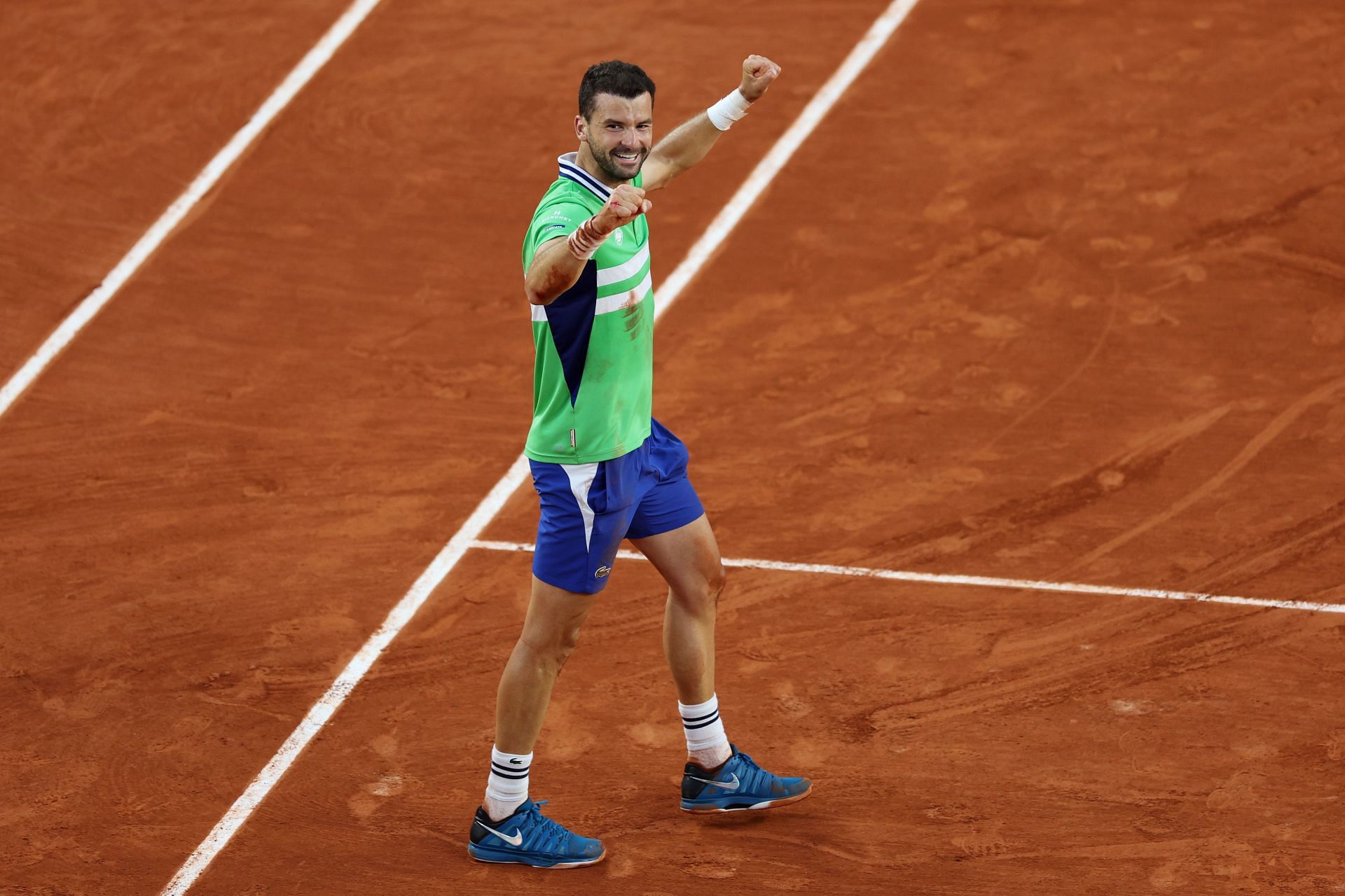 Dimitrov at the 2024 French Open - Day 8