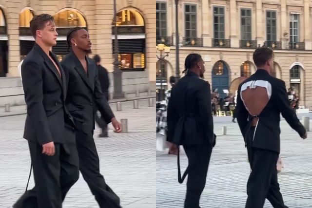 NFL fans troll Joe Burrow over backless suit at Vogue World 