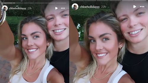 Chloe and Jackson Holliday enjoying some one-on-one time (www.Instagram.com/chloehollidayyy)