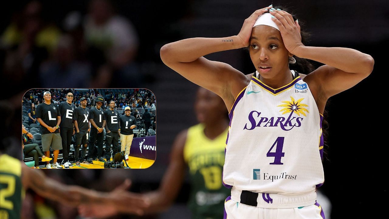 Gilbert Arenas & Co. rallies behind Lexie Brown during LA Sparks' home ...