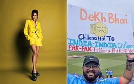 "Yaar log kitne creative hote hai" - Actress Poonam Pandey reacts to hilarious poster in IND vs PAK 2024 T20 World Cup match