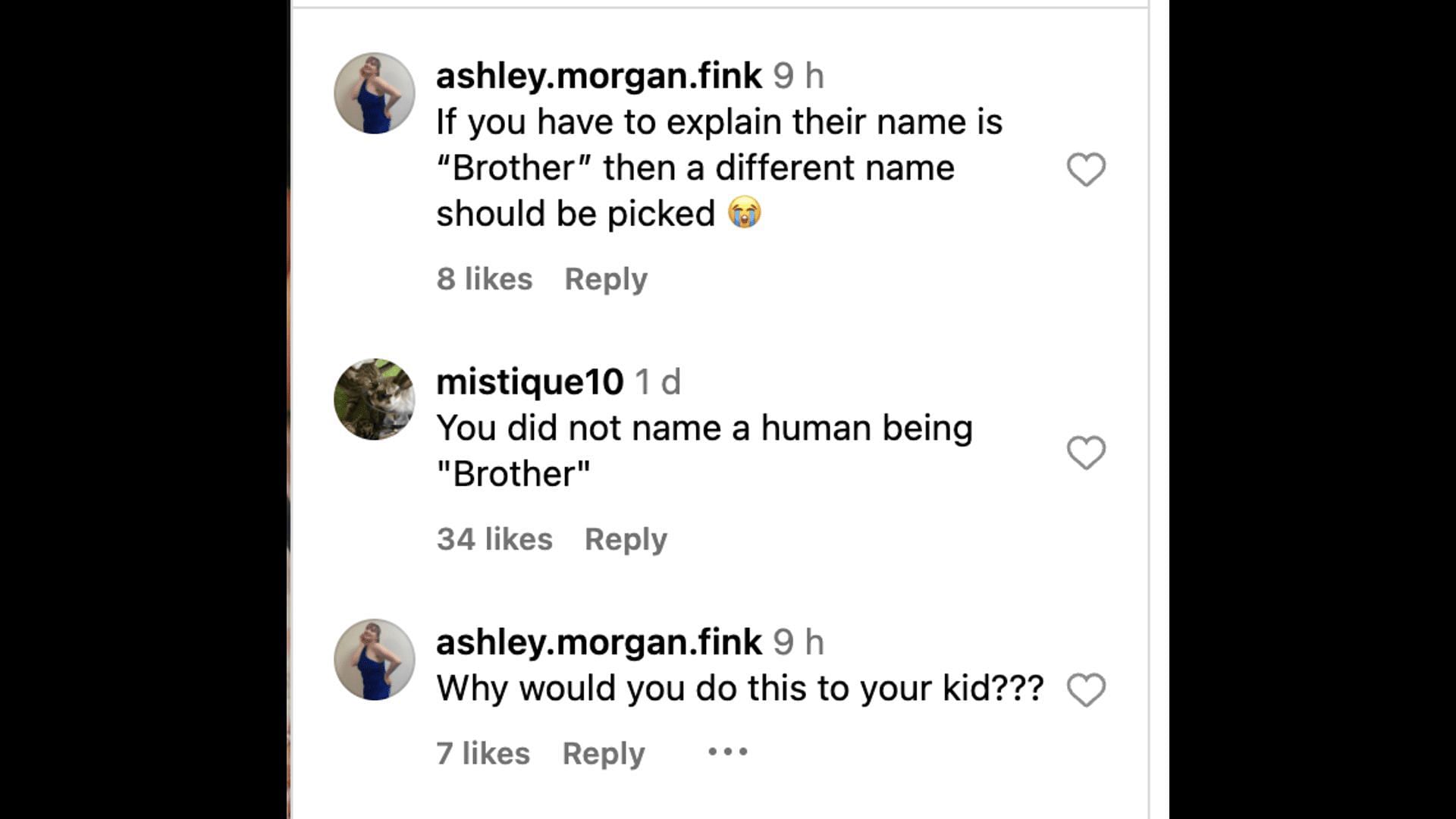 Social media users react to Darren&#039;s newborn son&#039;s name, as he stated that his first name is &quot;Brother.&quot; (Image via @DarrenCriss/ Instagram)