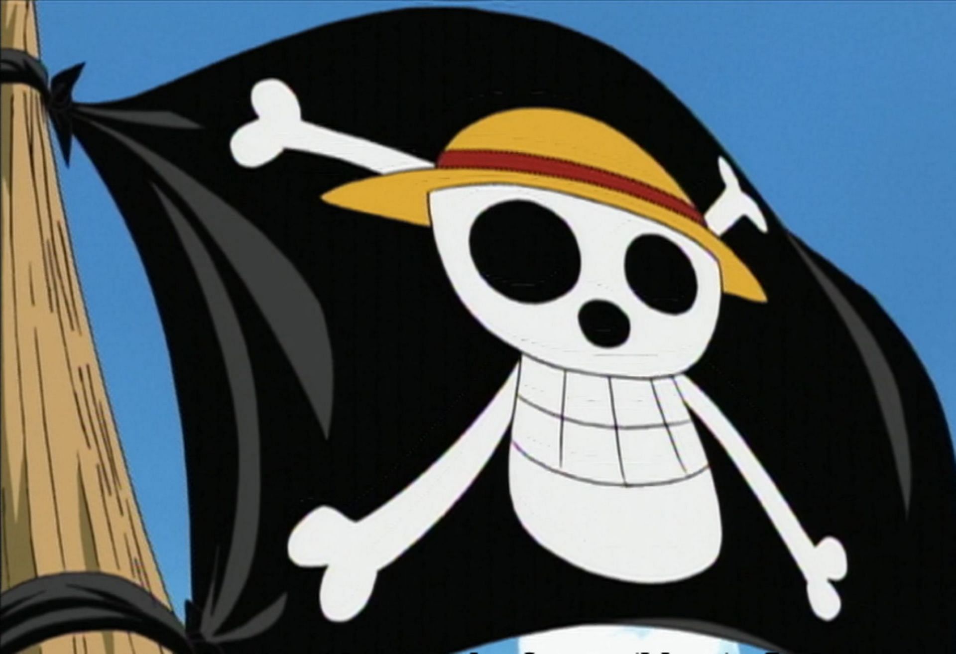 The Jolly Roger flag from One Piece (Image via Toei Animation)