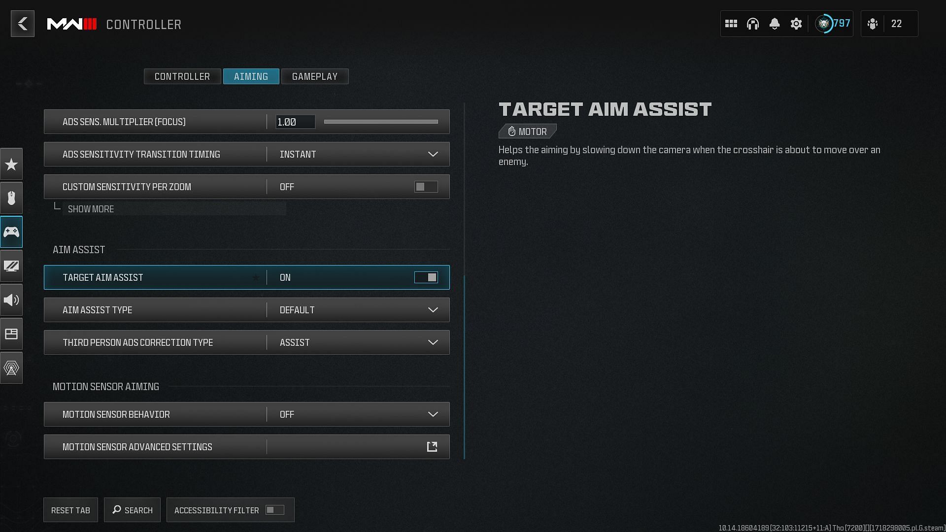 Best Aiming settings (Image via Activision)