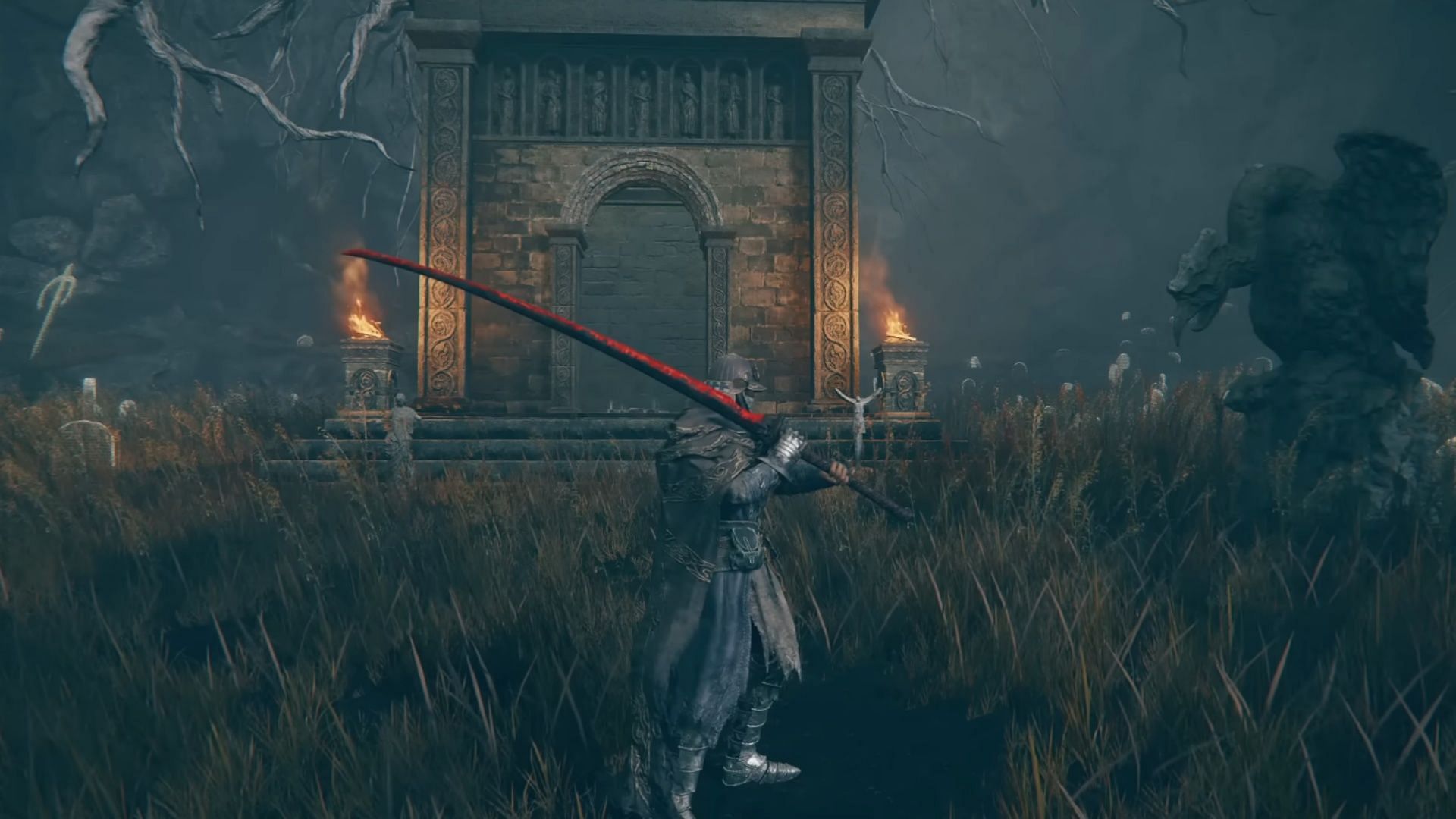 The Great Katana class of weapons is incredibly fun to use. (Image via FromSoftware)